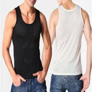 남성런닝 아이스 메쉬 쿨 통기성 여름 민소매 속옷 (WFJ7C5T)