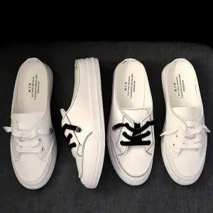 포인티드 인기 스티치 여성 뮬 슬립온 WFGSATL