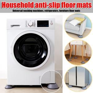 4PCS 충격 방지 세탁기 패드 건조기 냉장고 가구호환  진동 고무 매트 소음 감소 발