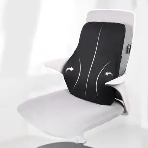 등쿠션 메모리폼 차량 사무실 허리받침대 의자 지지대 사무실 허리 메모리폼쿠션 의자 받침 차량 대 방석