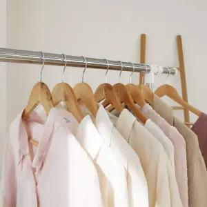 좁은공간행거 높이조절행거 이동식옷장 이동식행거 옷걸이행거 2단행거