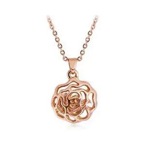 장미목걸이 로즈골드 플라워 목걸이 W0D91D2