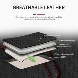 유니버설 PU 가죽 자동차 시트 커버  통기성 보호 쿠션 차량 럭셔리 인테리어 미끄럼 방지 액세서리