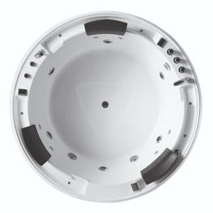 라포식 호텔  아크릴 월풀 야외 온수 욕조 섹시한 하이드로 마사지 발보아 3 인용 스파