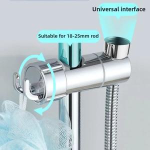 라포식 조정  ABS 샤워 헤드 홀더 클램프 레일 슬라이드 브래킷 욕실 액세서리 회전 후크 디자인