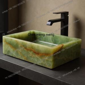 라포식 이탈리아의 가벼운 고급 천연 대리석 세면대 단순하고 현대적인 가정용 테이블