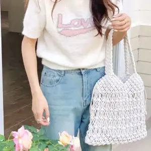 숄더백 니트숄더백 니트 여성니트백 여성여름가방 아이보리 (WFK9AIN)