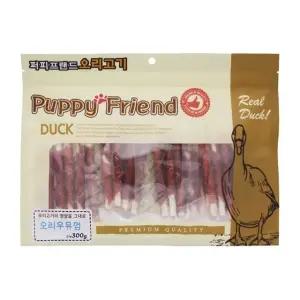개껌 300g 우유껌 오리 퍼피프랜드 (WFJ7YJO)