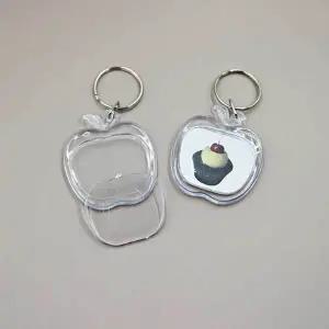 사과 열쇠고리 모양 사진 아크릴 액자 WF6B314