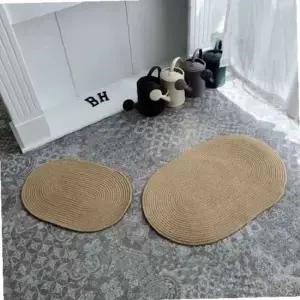 ksr 소프트 황마 로프코스터 타원 50x35cm