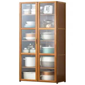 주방 수납장 일본식 홈카페  찬장 부엌 캐비닛 원목 홈바 카페장 정리대 도어