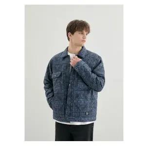 게스 진 남성 페이즐리 패딩 자켓 MP4W4861