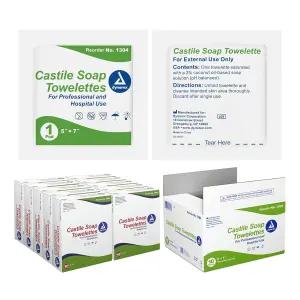 다이나렉스 카스티야 비누 토블렛 - 병원 학교 가정용 전문가용 물티슈 개별 포장 코코넛 오일 기반 비누로