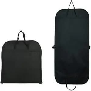 여행용 원피스 수트 커버 옥스포드 원단 걸이용 의류 가방 2개 세트 PVC 카드 홀더 휴대용 보관가방 방진