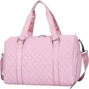 컨버터블 슈트 여행 가방 20인치 여성 더플백 PU 가죽 대형 주말 오버나이트 신발 주머니 걸이 (색상 A