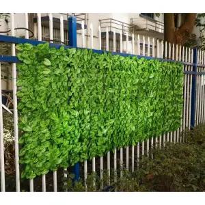 페이크 나뭇잎 사생활 보호 베란다 울타리 펜스 테라스 가림막 1mx1m