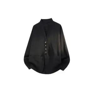 록쉬블몰 남성 솔리드 셔츠 가을 레이어드 가디건 빅사이즈 캐주얼 HO3