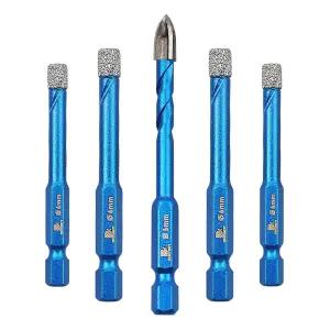 다이아몬드 드릴 비트 - 도자기 타일 세라믹 스톤 화강암 대리석 헥스 샹크 홀 톱 비트(5pcs/팩)용