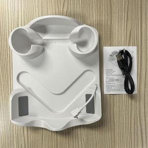 메타 퀘스트 3S VR 헤드셋용 충전 독 RGB 조명 스탠드 포함 2용 고속 스테이션