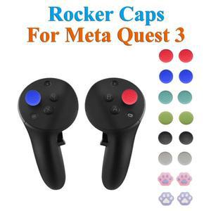 메타 퀘스트 3/3S 썸스틱 그립 스킨 미끄럼 방지 로커 캡 VR 컨트롤러 슬리브 2/프로 피코 4 ACC 호환)