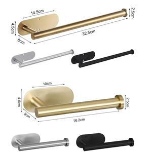 라포식 접착제 화장지 홀더 스테인레스 스틸 벽 마운트 주방 롤 수건 선반 냅킨 디스펜서 흡수성 스탠드 티