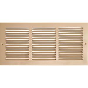 HVAC 프리미엄 18인치 x 6인치 [덕트 개구부] 플랫 스탬핑 스틸 리턴 에어 그릴 - 측벽 및 천장 통풍 덕트 커버 브라운 [외장: 19.75인치 7.75인치]