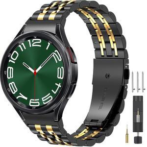 EZMVZKU 갤럭시 워치 7 / 6 5 4 FE 40mm 44mm 스테인리스 스틸 메탈 밴드, 클래식 42mm 43mm 46mm 47mm 프로 45mm, 20mm 남성용 시계 밴드