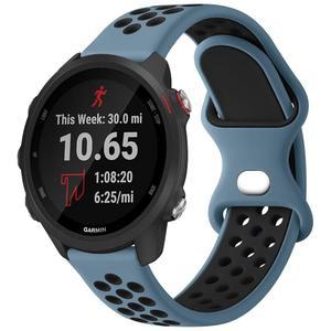멜리야 밴드, 가민 포러너 245 /645 및 55 /158 밴드와 호환, 645 /245 음악 스마트 워치용 20mm 교체 소프트 실리콘 스포츠 밴드
