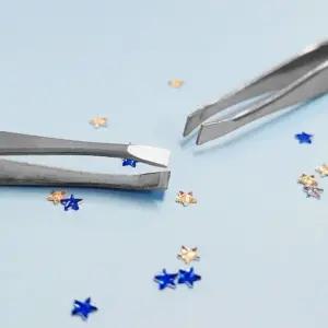 고품질 속눈썹 부착용 네일 정밀 스티커 핀셋 눈썹정리 (WFKAMOY)