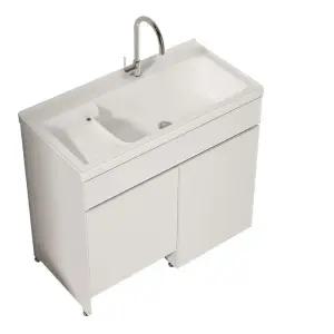 간이 싱크대 하부장 로봇청소기 보조 수납공간 교체 야외 소형싱크대 조립식 개수대