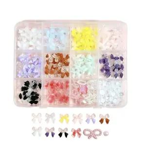 고품질 컬러 리본젤네일 파츠 리본네일 네일파츠 진주네 리본파츠 (WFKANFD)