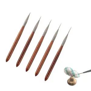 고품질 우드 라이너 젤네일브러쉬 세필브러쉬 디테일 세 (WFKANI8)