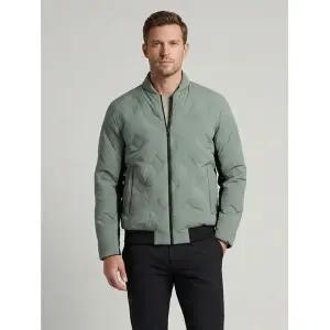 [연말특가] [헤지스골프] 남성 차콜그레이 퀼팅 다운 항공점퍼 WPJU3D752CG