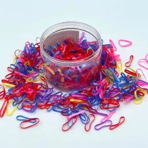 [콩심팥심]ksr 컬러 머리끈 헤어끈 고무줄세트 500pcs