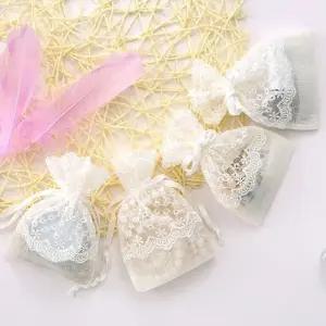 장식용망사파우치 20대 망사주머니 감성소품 망사복주머니 레이스 (WFKAR44)