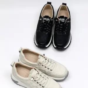 [제이시]제이시 중년신발 발편한 투톤 소가죽 운동화 5cm K341