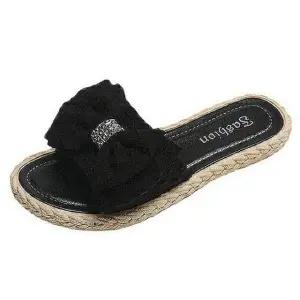 리본 뮬슬리퍼 여성 여름 데일리 패션슈즈 (WFKAXTJ)