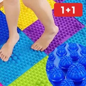 조립식 미끄럼방지 지압매트 지압발판 거실 사무실  1+1