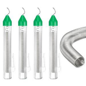 메카닉스티 4Pcs 로진 코어 솔더, 1.5mm 다이아 비납 솔더 플럭스 와이어, 전기 납땜, 회로 기판, DIY, 용접용 휴대용 틴 와이어 로드 각각 20g