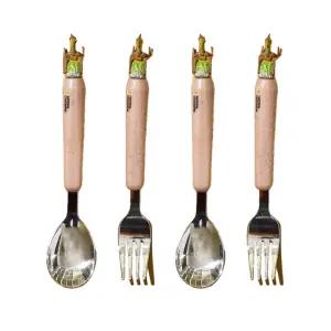 릴팡 유아 스푼 포크 세트 스텐 프테라노돈 X 2개