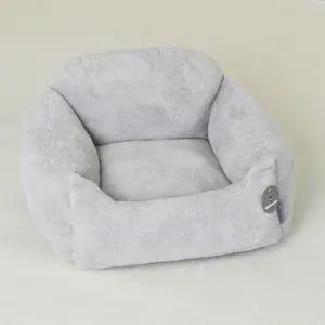 강아지 포근견고한한 범퍼 사각 쿠션 모던그레이 중형 1P