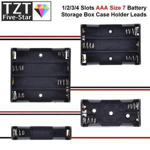 배터리 보관 박스 케이스 거치대 리드 컨테이너 가방 DIY 표준 충전 AAA 사이즈 7 1 2 3 4 슬롯개