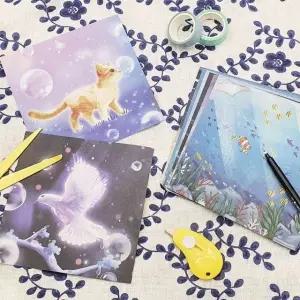 B 색종이 일러스트 (WFKB45D)