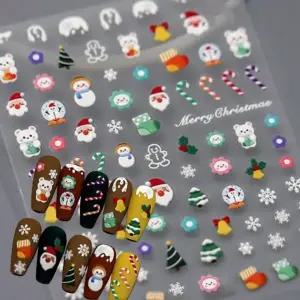 네일아트 20종 눈꽃파츠 크리스마스스티커 크리 (WFKANJB)