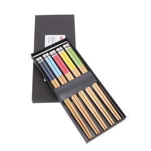 Restaurant Reusable Dietary tool Japanese Style Family Household Dinnerware Bamboo Chopsticks Sushi