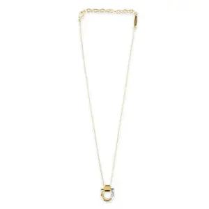 페레가모 여성 간치니 펜던트 목걸이(실버골드) 760585 755758