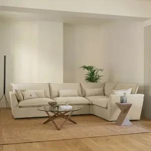 [봄소와] 새라 5인용 코너형 보네르 패브릭 소파