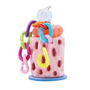 원티 버드 부리 갈기 잉꼬 앵무새 버디 코카티엘 코누레 햄스터를 위한 새 칼슘 씹기 랜덤 색상 소형 1개