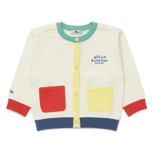 [블루독베이비 10] 26SS 신상 (CR) 컬러블럭 소프트 니트 가디건 (46114200010)