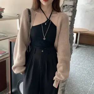 볼레로 크롭가디건 간절기 니트가디건 소프트 가디건 (KYR-WE45C4F)